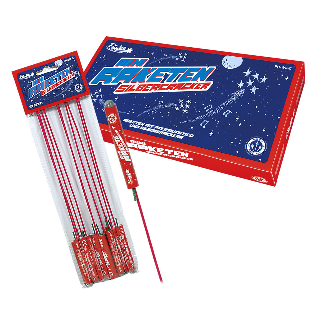 Mini-Raketen Silbercracker 